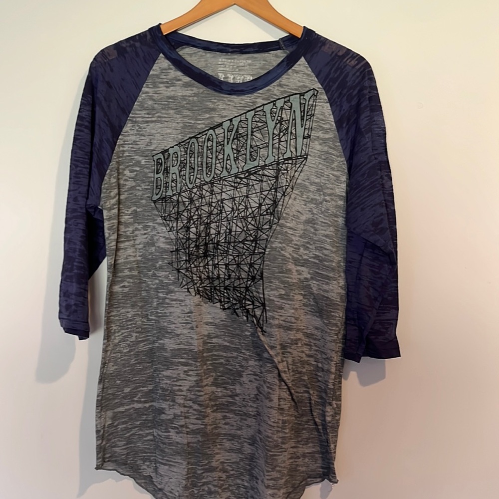 Live Poultry Brooklyn Burnout Baseball Tee